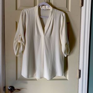 Women’s cream colour shirt half sleeve